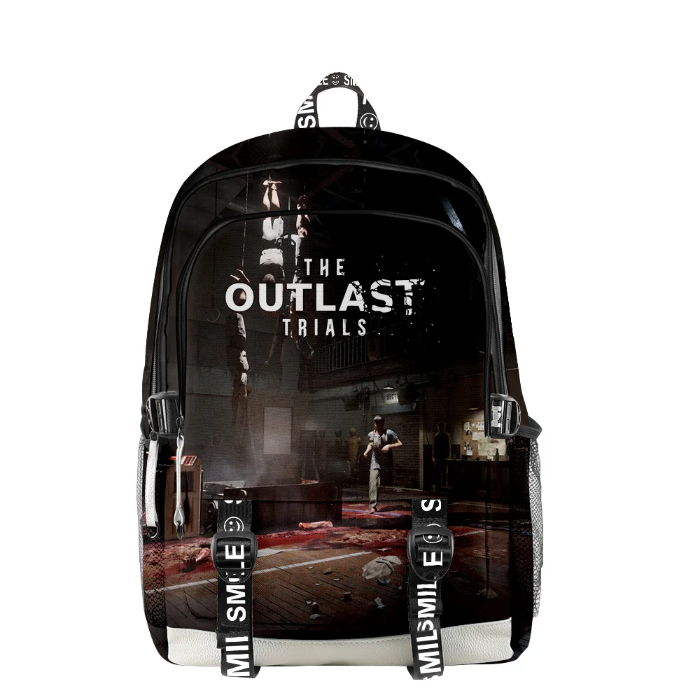 The Outlast Trials Zaino Zipper Zaino Borsa Da Scuola Unique Daypack Traval Bag Oxford Cloth
