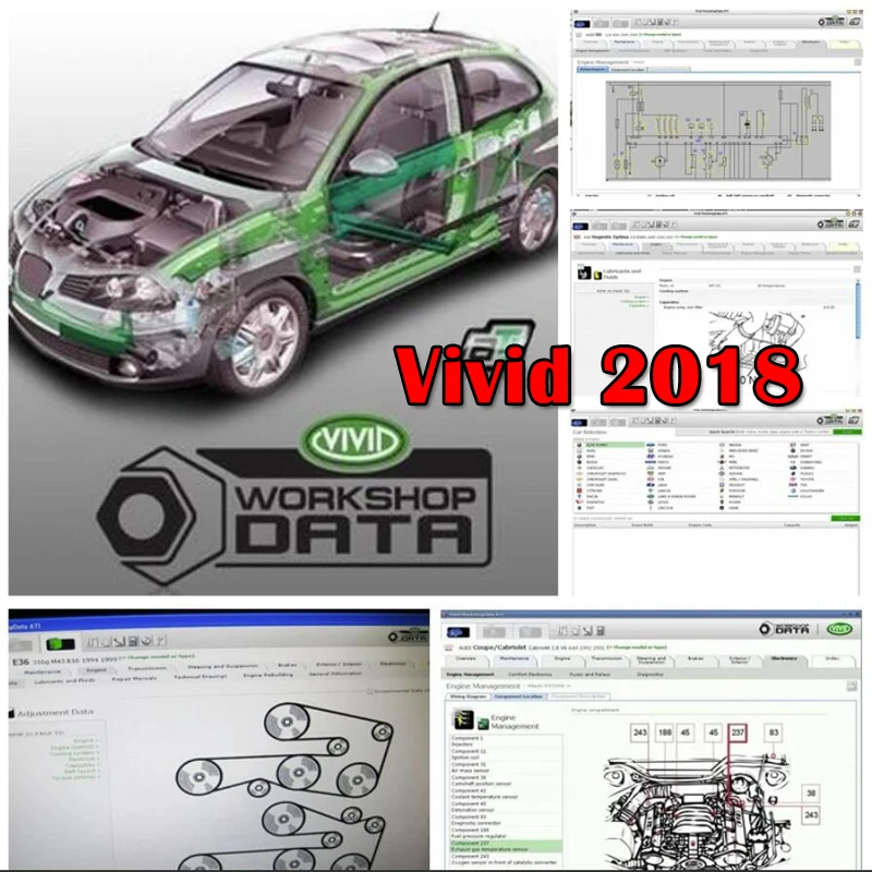 2024 Software Di Riparazione Automatica Vivid 2018 Dati Di Officina 2018 Atris-Technik Europe Software Di Riparazione Automobilistica + Software Autod