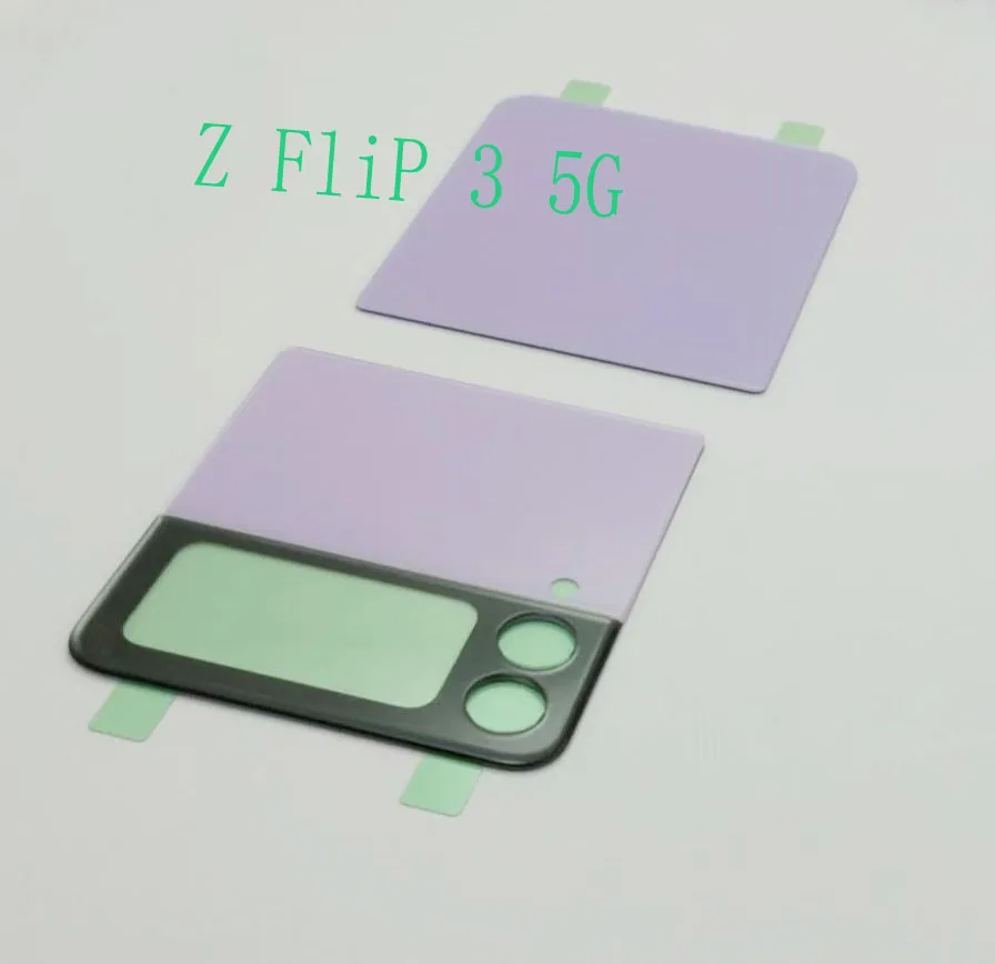 2 Pezzi Nuovo Vetro Posteriore Per Samsung Galaxy Z Flip 4G Sm-F700F F700 /Z Flip 5G F707B F707 /Z Flip3 5G Flip 3 F711B Coperchio Della Porta Posteri