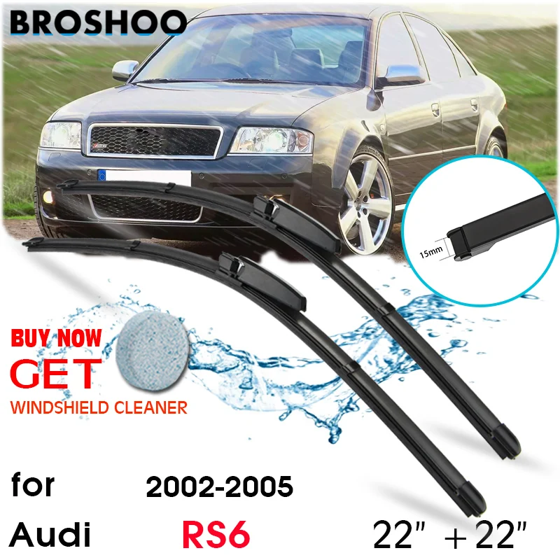 Spazzola Tergicristallo Per Auto Finestra Anteriore Tergicristalli Spazzole Slider Accessori Auto Per Audi Rs6 22 "22" 2002-2005