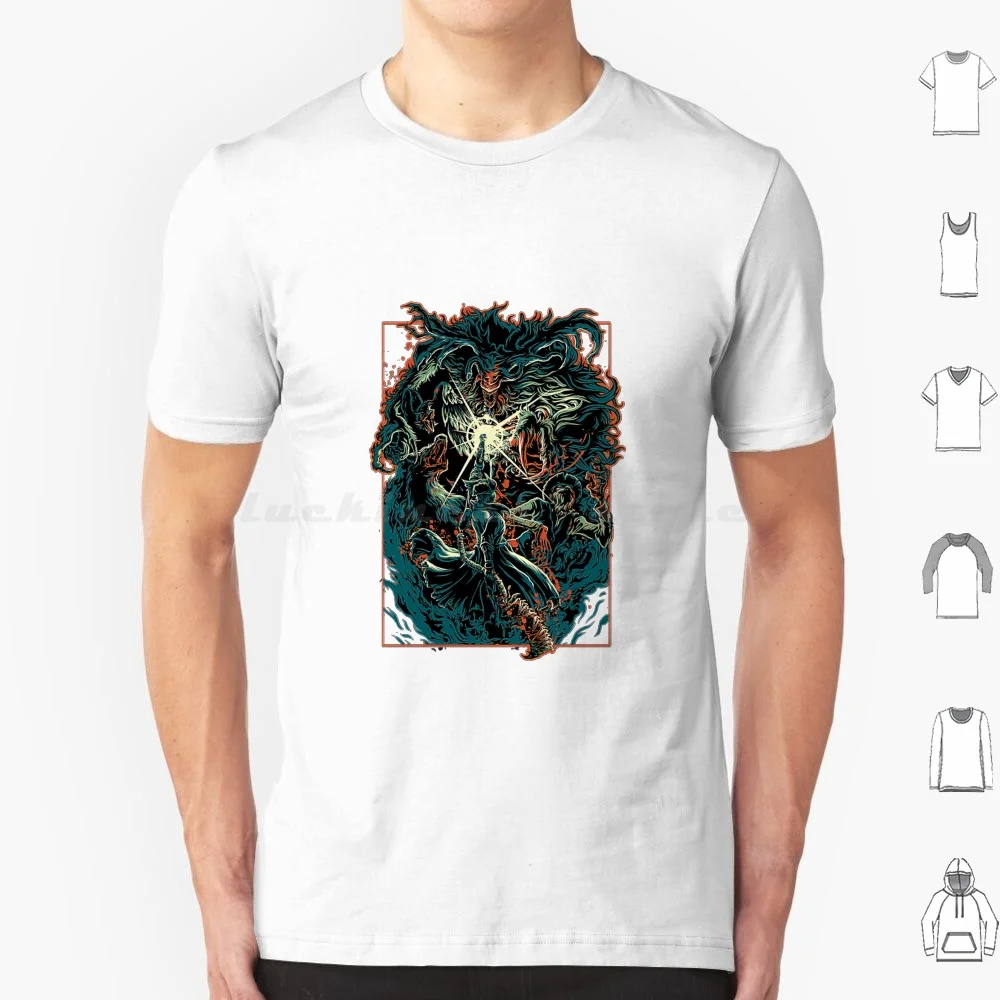 Maglietta Bloodborne Uomo Donna Bambini 6Xl Bloodborne Dark Souls Souls Dark Blood Hunter Game Gaming Horror Soulsborne Ps4 Video