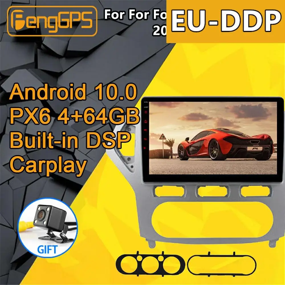 Per Ford Mondeo Mk4 Radio Android 2006 - 2010 Car Multimedia Player Gps Navi Head Unit Autoradio Stereo Px6 Registratore A Cassette
