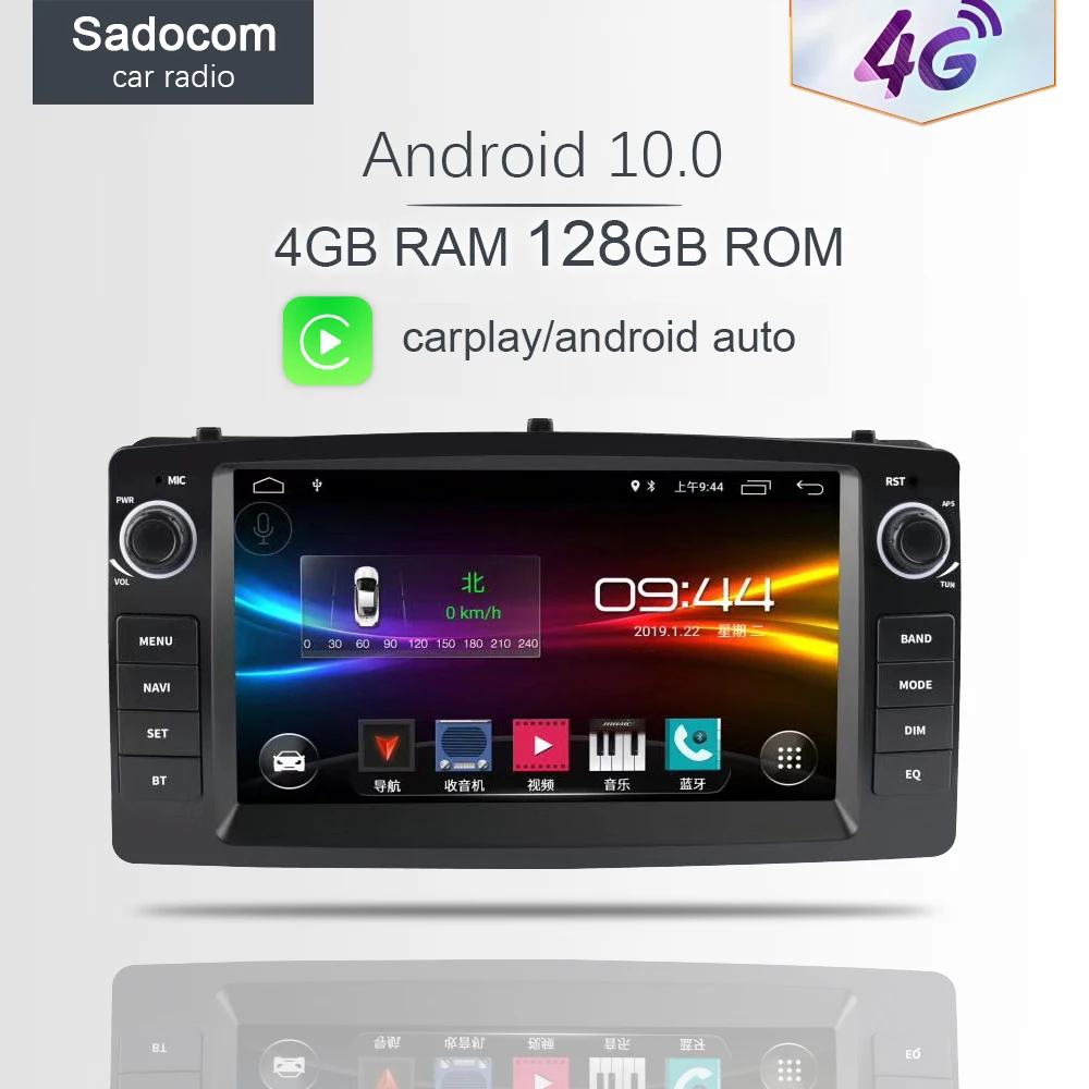 Carplay 4G Lte 7 "Dsp Android 11.0 Lettore Dvd Per Auto 4G Ram 64Gb Autoradio Autoradio Per Toyota Altis Corolla E120 2000-2006 Byd F3