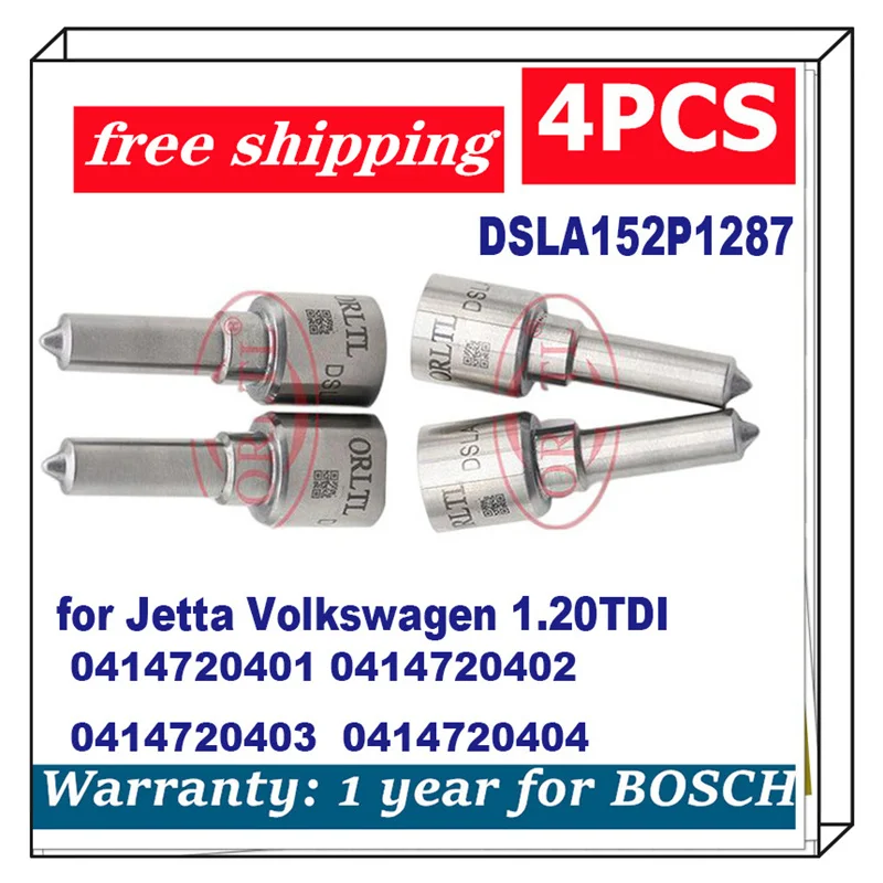 Nuovo Dsla152P1287 0 433 175 379 Diesel Ugello Di Iniezione Per Jetta Volkswagen 0414720401 0414720402 0414720403 0414720404 4Pcs