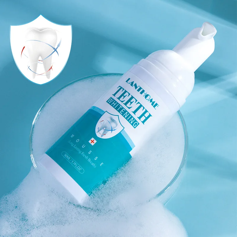 1 Bottiglia Lotus Green Spring Tooth Cleaning Mousse Cleaning Care Fresh Oral Cleaning Care Foam