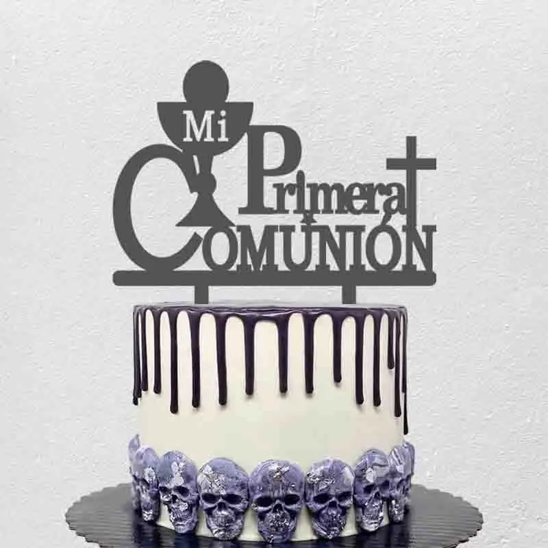 Spagnolo Mi Primera Comunion Cake Topper Per Spagna Kids Primera Comunion Party Cake Topper