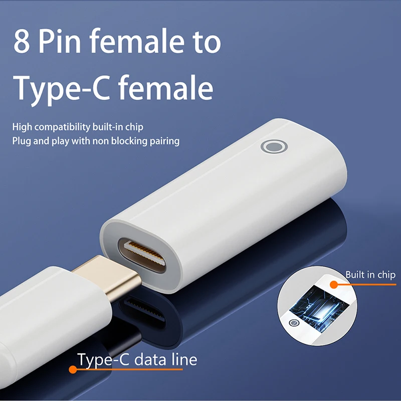 Mini Connettore Caricabatterie Per Adattatore Apple Pencil Cavo Di Ricarica Per Apple Ipad Pro Pencil Easy Charge Charger Accessori