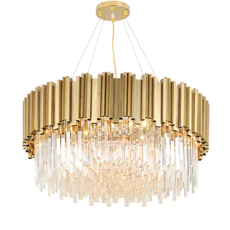 Led Nordico De Acero Inossidabile Wgda De Cristal De Oro Luz Led Colgante Luces Lampara Colgante Luz Para Comedor Vestibulo