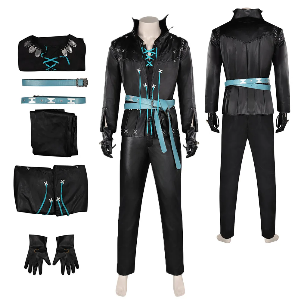 Ff Xvi Cidolfus Telamon Costume Cosplay Cappotto Pantaloni Guanti Cintura Abiti Uomo Adulto Ragazzo Finale Cos Fantasia Halloween Carnival Suit