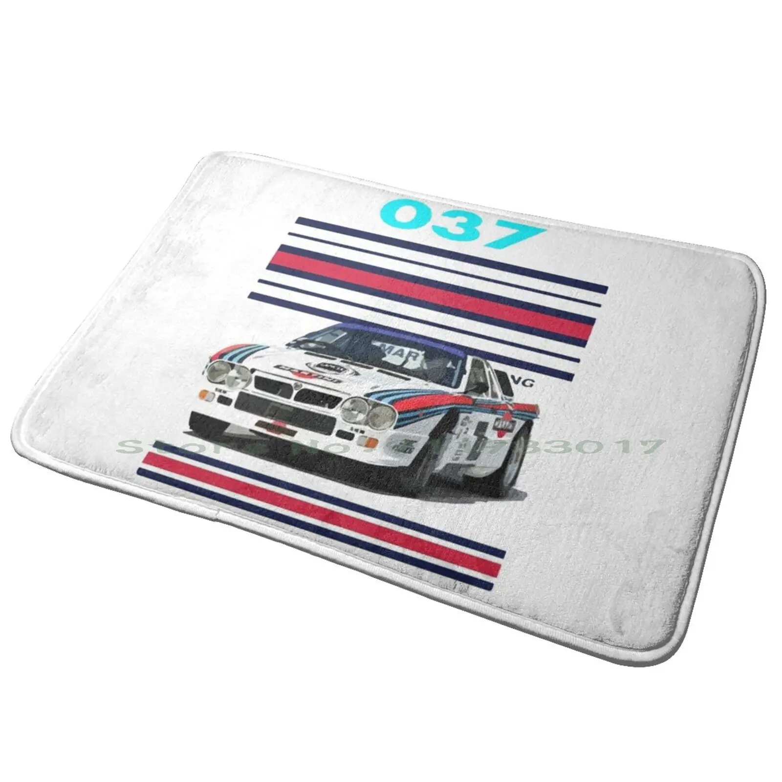 1982 Lancia 037 Rallye Evo 2 Corsa Group B Racing Car Ingresso Zerbino Tappetino Da Bagno Tappeto Torta Crostata Polvoron Ciambella Picnic