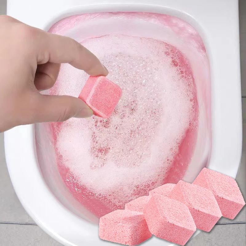 12Pcs/Set Automatic Toilet Bowl Cleaner Effervescent Tablet For Toilet Fast Remover Urine Stain Deodorant Yellow Dirt Cleaning