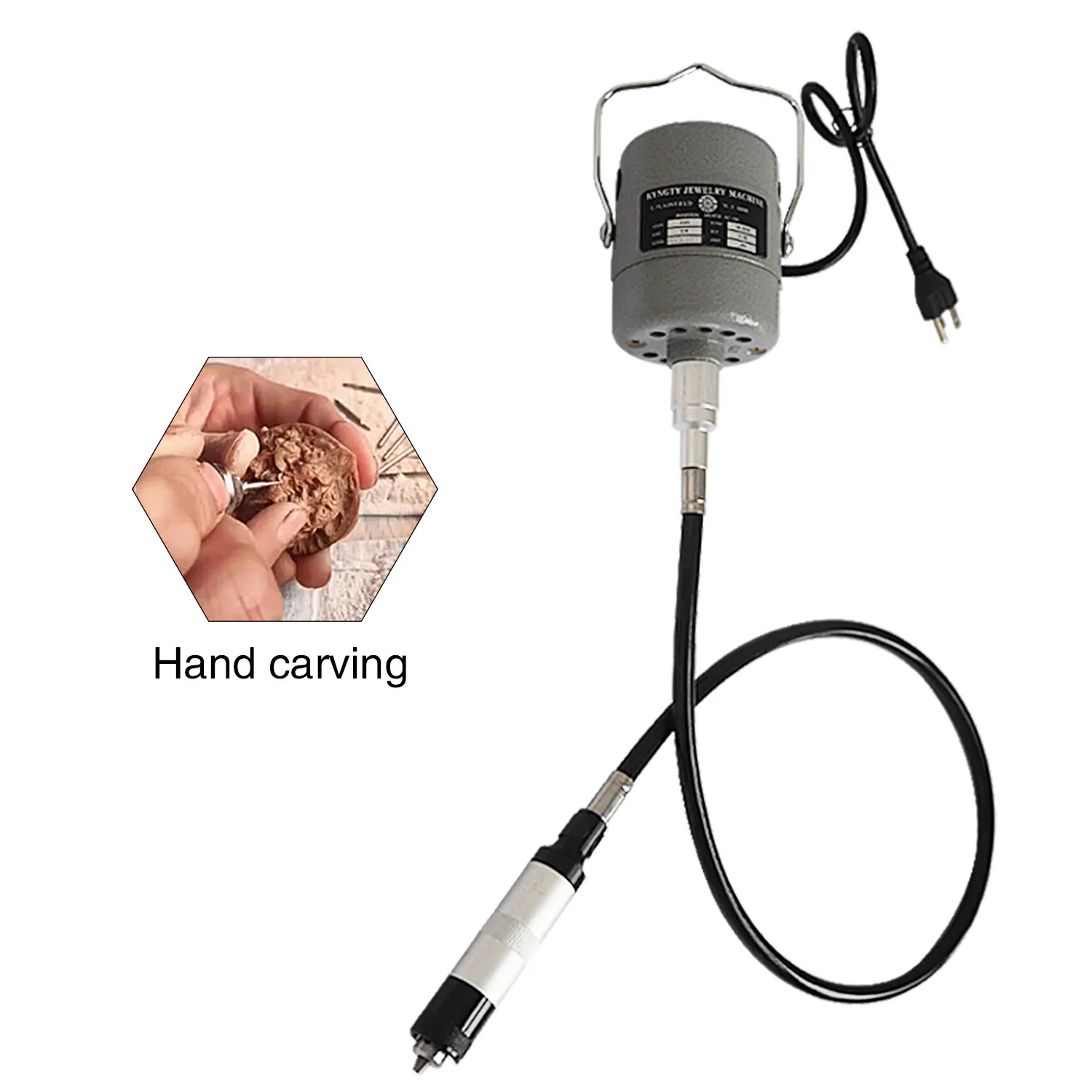 Vendita Gioielli Flex Shaft Lucidatura Motor Grinder Flex Shaft Machine High-Power 18000Rpm Flex Shaft Grinder Carver Rotary Tools