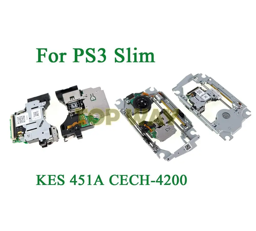10 Pz Kem-451Aaa Kem 451Aaa Kes 451A Lente Laser Con Meccanismo Di Coperta Per Ps3 Super Slim Cech-4200 Console Ottica Blue-Ray