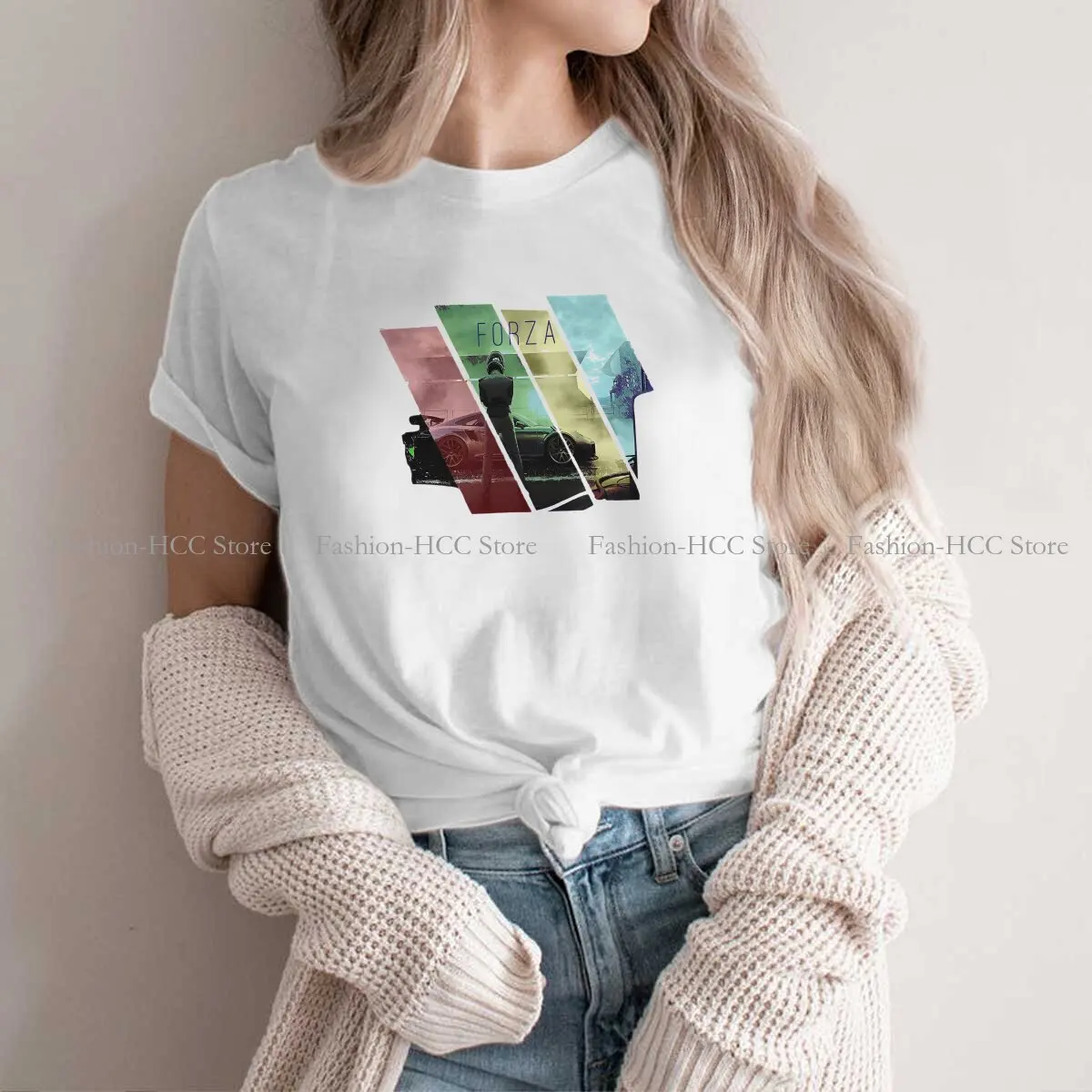 Magliette In Poliestere Moda Conducente Forza Motorsport Femminile Harajuku Top T Shirt Girocollo