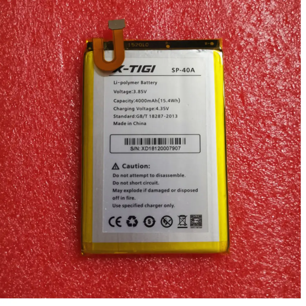 Batteria Originale 4000Mah Batterie Del Telefono Delle Cellule Di 3.85Vdc Per X-Tigi Sp-40A