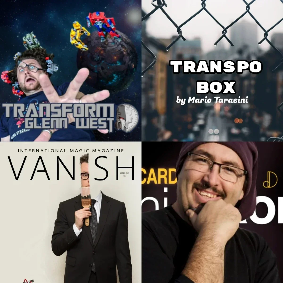 Transform By Glem West,Transpo Box Di Mario Tarasini,Vanish Magic Magazine March,White Card Zoom Live Di Dani Dasttiz-Magic