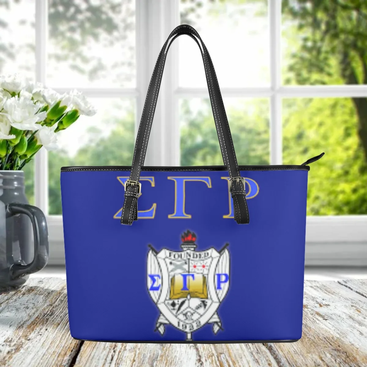 Sigma Gamma Rho Brand Design New Women Cross Body Bags Big Pu Leather Borse A Tracolla Femminili Di Alta Qualità Totes Sorority Gift