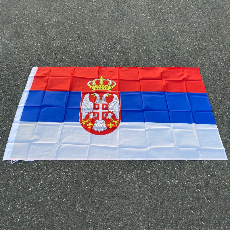 Bandiera Aerlxemrbrae Serbia 90*150Cm Appesa Nazionale Serbia