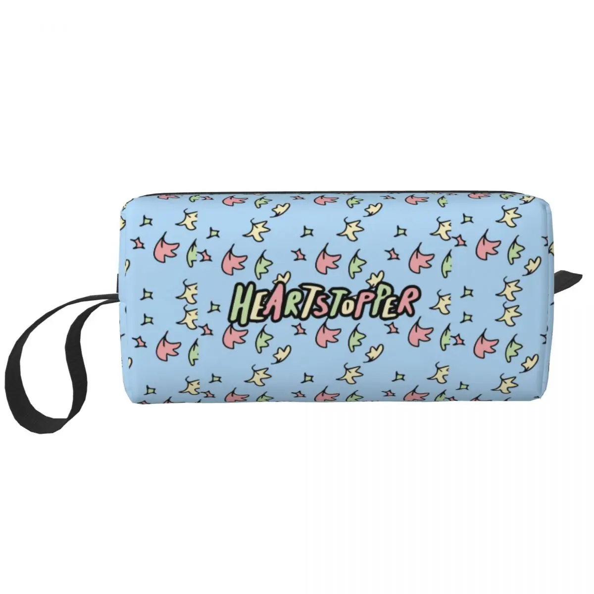 Heartstopper Leaves Pattern Makeup Bag Pouch Cosmetic Bag Uomo Donna Borse Da Toilette Dopp Kit