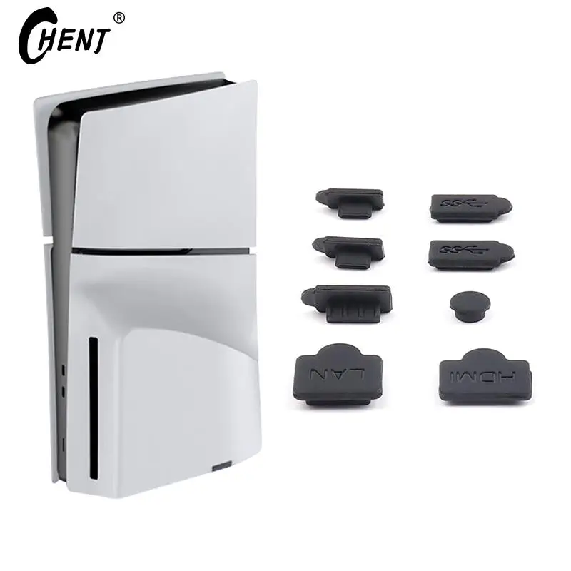 8Pcs Ps5 Slim Host Dust Plug Usb Hdm Dust Plug Dust Kit