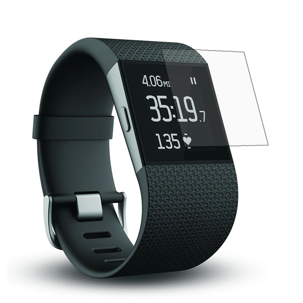 6X Clear Lcd Screen Protector Guard Cover Film Skin Per Accessori Fitbit Surge