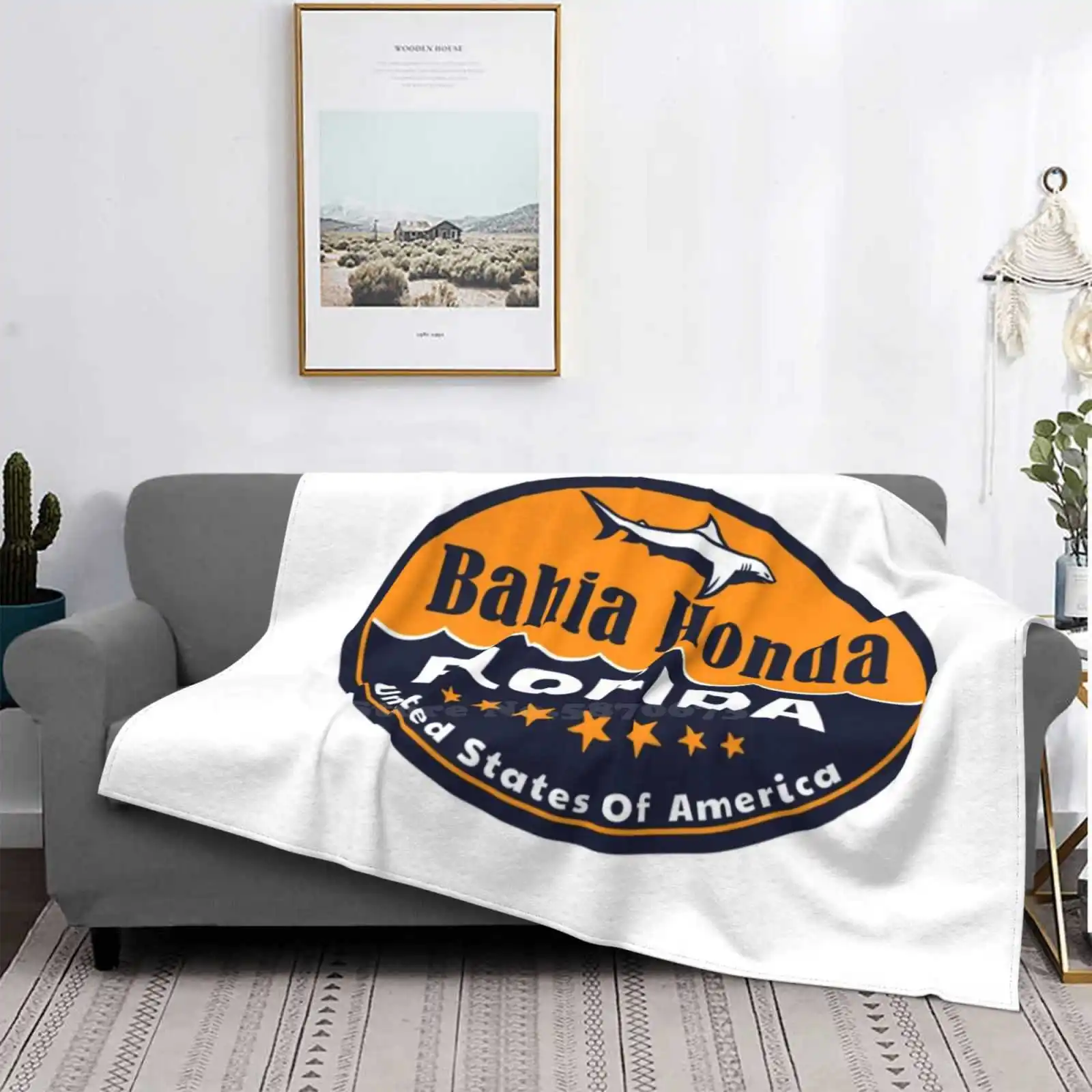 Bahia Florida Shark Per La Casa Divano Letto Campeggio Auto Aereo Viaggio Coperta Portatile Bahia Florida Shark