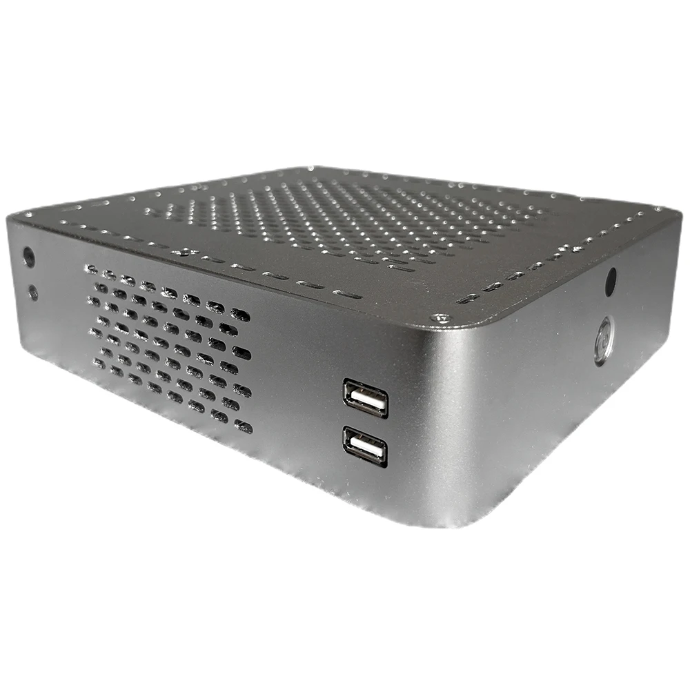 Mini Itx Htpc Nas Soft Router Pc Chassis Case Full Alluminio 17*17 Scheda Madre