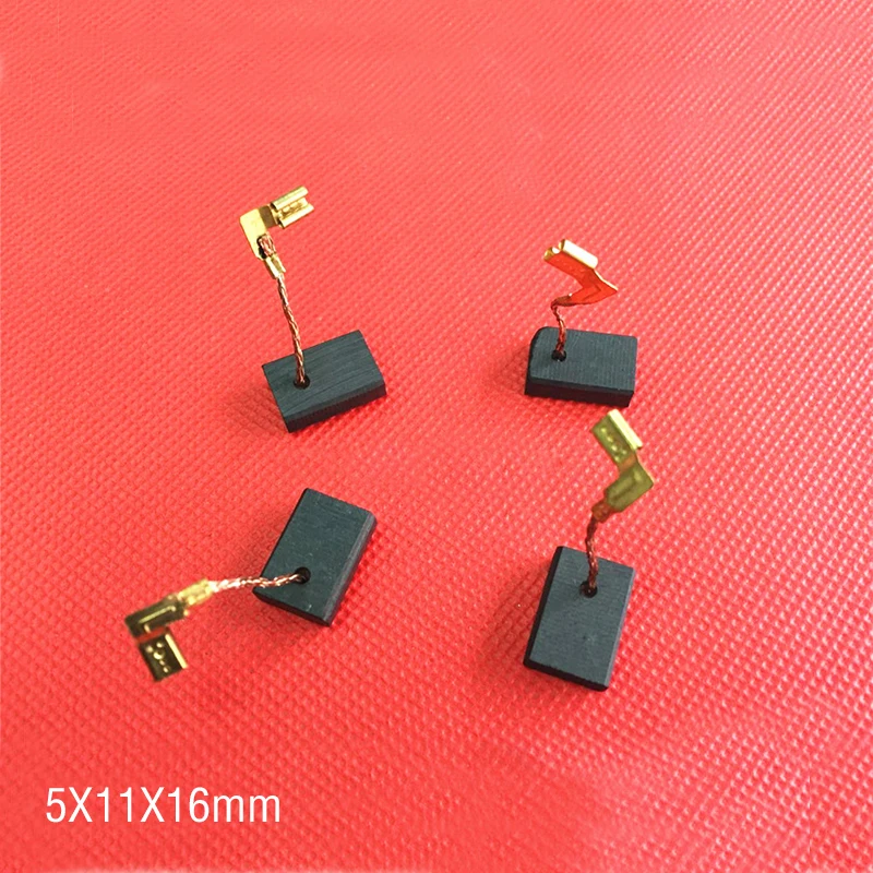 10 Pz/Lotto, 5X11X16Mm Spazzole Di Carbone Per Makita Cb-325/329 9553Hn 9555Nb 9556Nb 9558 Hr2470 Hr2230 Ecc Macchina Di Lucidatura Pennello