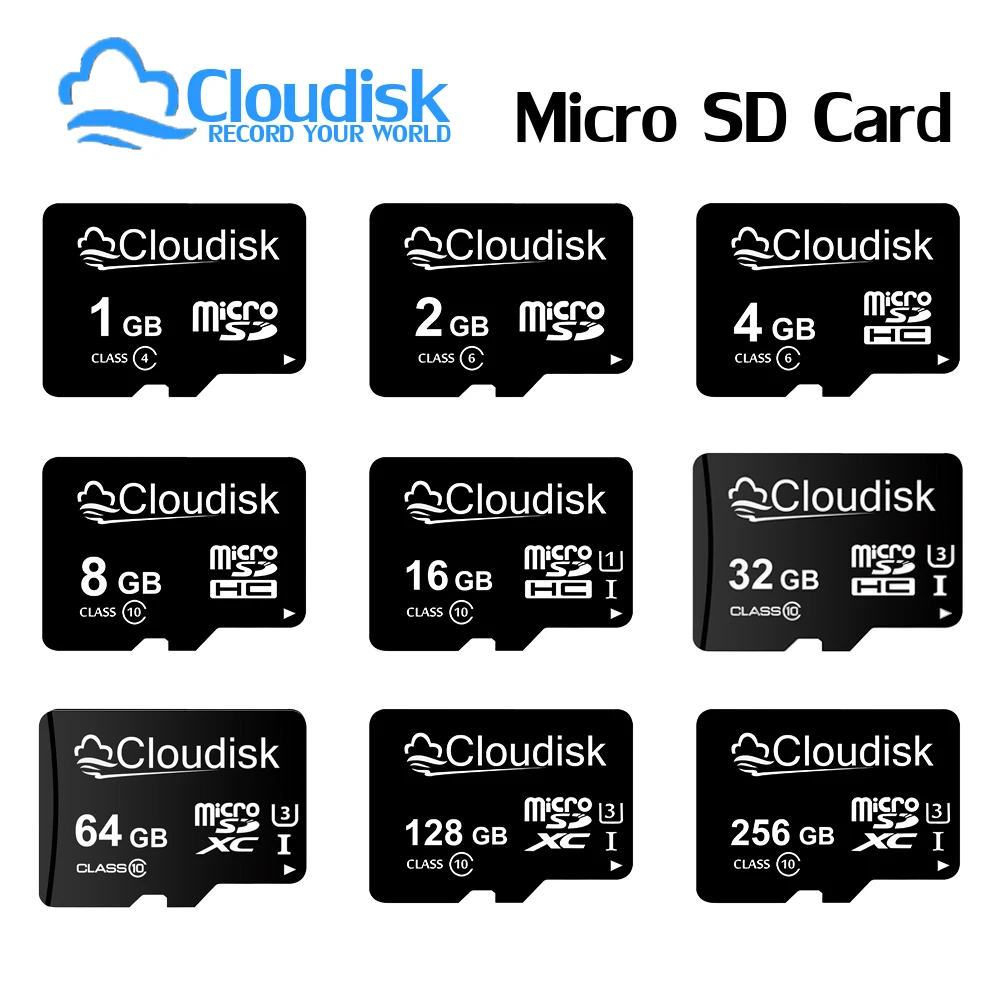 Cloudisk Micro Sd Memory Card U3 128Gb 64Gb 32Gb 256Gb V30 C10 16Gb 8Gb 4Gb 2Gb 1Gb A1 Microsd Prodotto Da 3C-Group Licencee