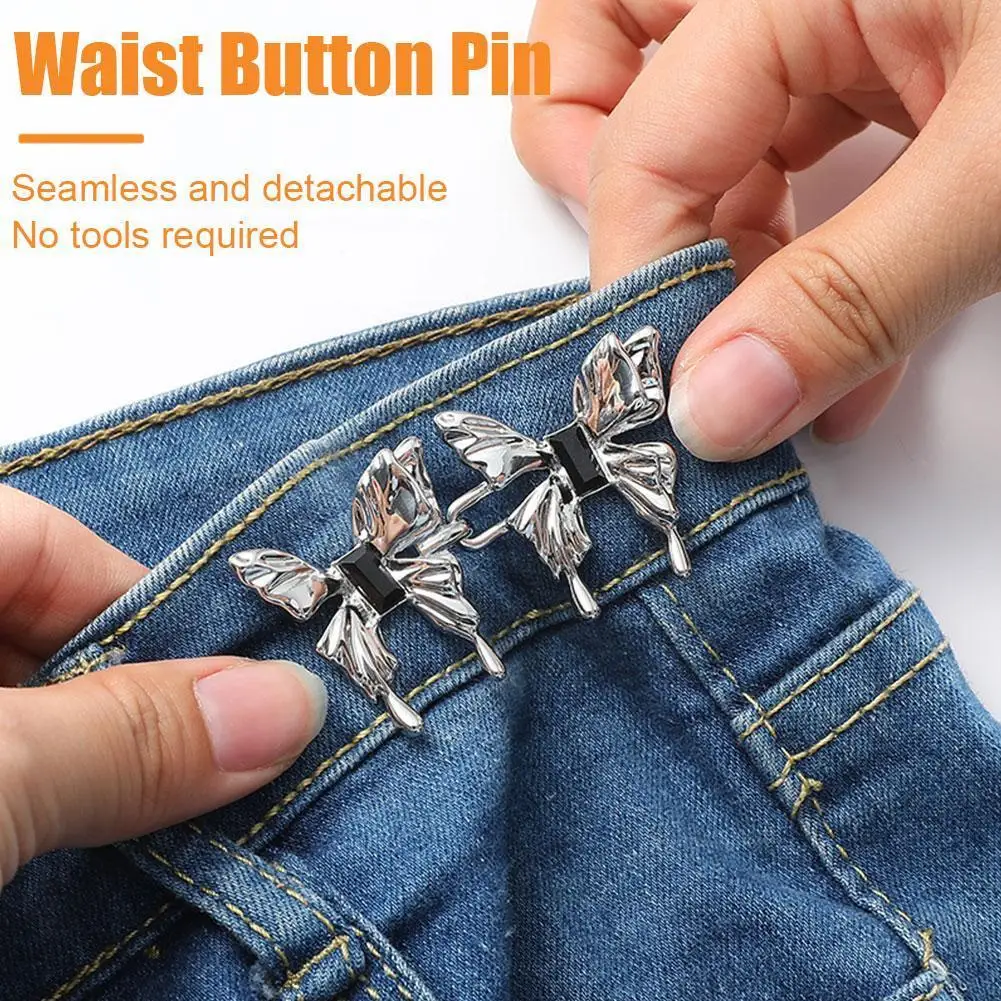 Spilla Da Rassodamento In Vita Regolabile Spilla In Lega Da Donna Fibbie Jeans Alla Moda Clip Abbigliamento Tuta In Vita Tuta Da Donna Fissa Vint T8L9