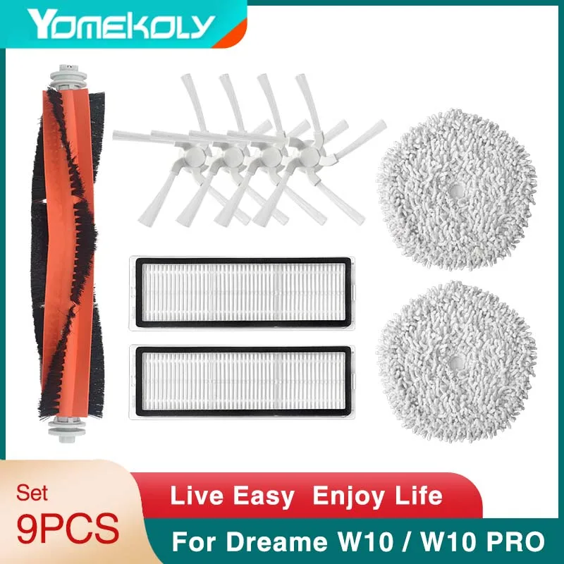 Per Xiaom Dreame W10/ W10 Pro Spazzola Laterale Principale Hepa-Filter Mop Sweeping Robot Lavapavimenti Aspirapolvere Sostituzione Accessori Parti