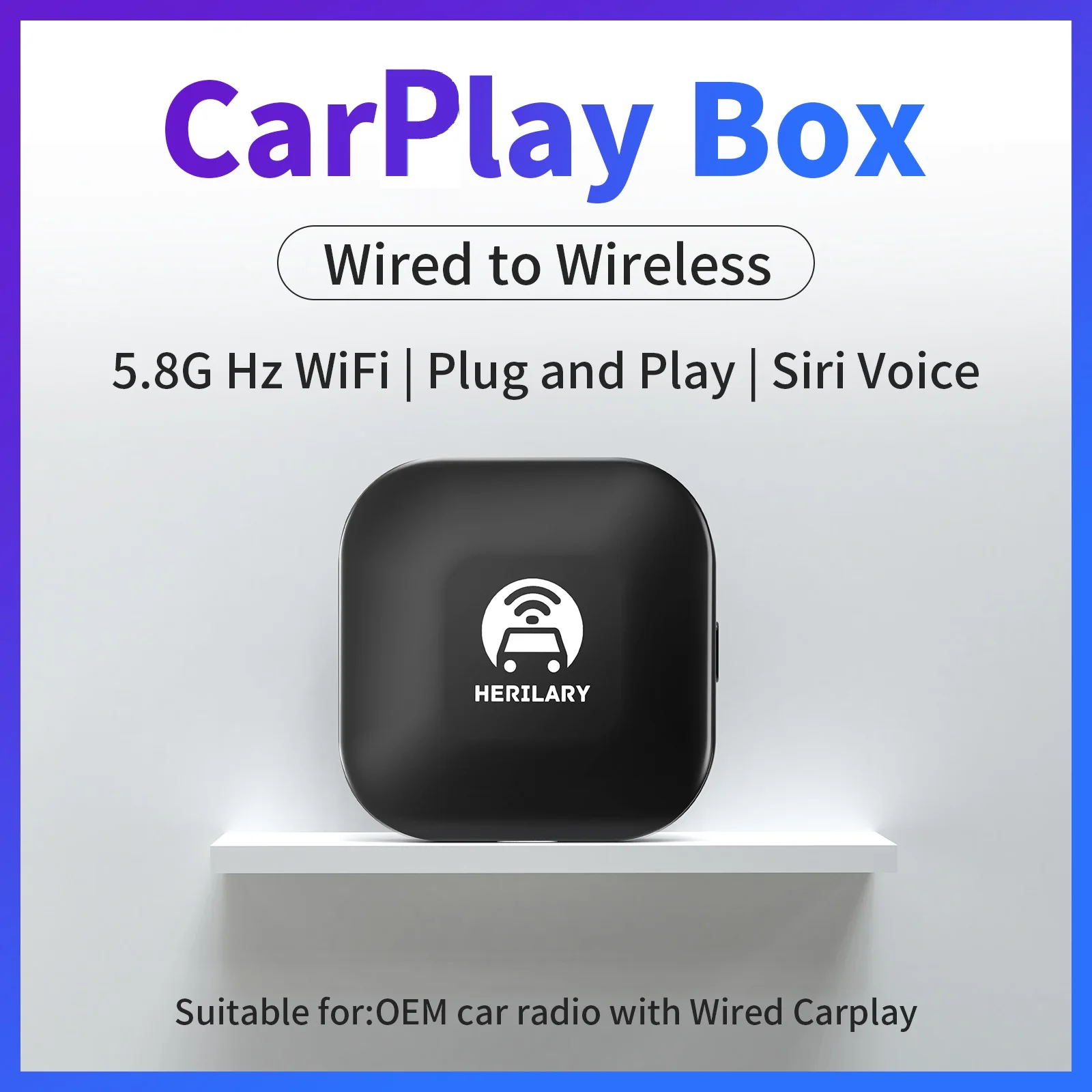 2023 Birgus Carplay Adattatore Wireless Per Iphone Per Aggiornamento Carplay Cablato Oem Carplay Wireless Auto Link Carplay