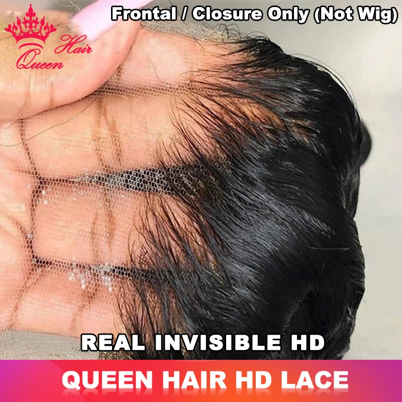 Real Hd Invisible 13X6 13X4 7X7 6X6 5X5 4X4 Pre Plucked Lace Closure 100% Virgin Human Raw Hair Hd Lace Frontal Queen Hair