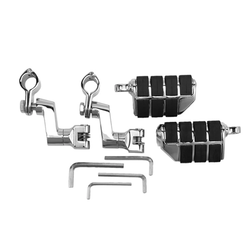 Moto Dual Road Clip Big Foot Spikes Per Honda Gold Wing Gl1800 2001-2011