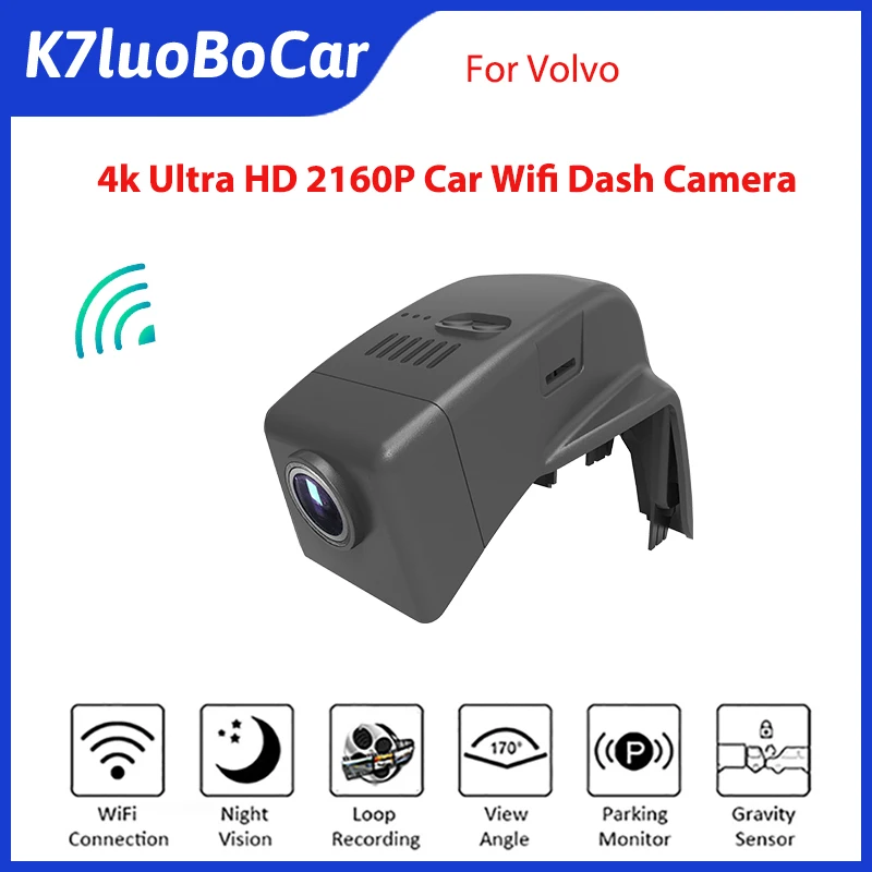 4K 2160P Full Hd Wifi Dash Cam Car Dvr Camera Per Volvo Xc90 D5 Rdesign Per Volvo Xc90 7 Posti Diesel R-Design Xc 90 B5 B6 T6 T8