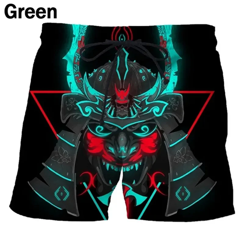 Samurai Armor Beach Shorts Men Cool 3D Print Slg Game Sid Meei'S Civity Board Shorts Shorts Costume Da Bagno Costume Da Bagno Kids Ice Shorts