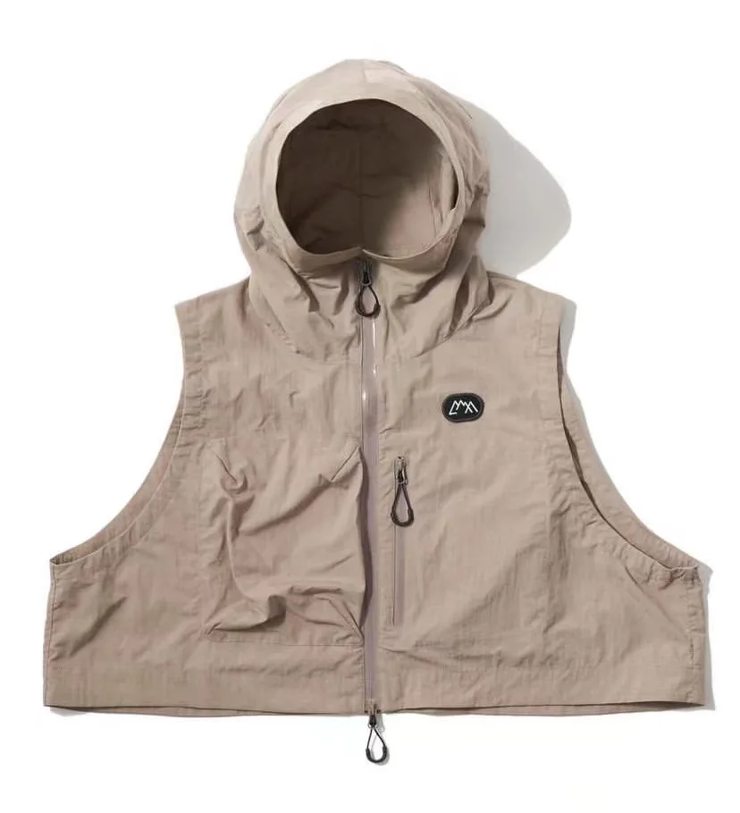 Comodo Giapponese Vintage Cmf Funzionale Impermeabile Allentato Cappotti Corti Mountain City Giacche Pieghevoli Con Cappuccio Gilet