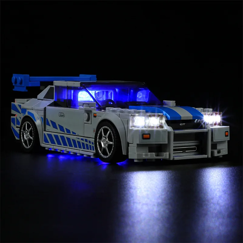 Kit Luci A Led Rc Per Lego 76917 Speed Champions Skyline Gt-R Blocchi Di Costruzione Per Auto Giocattolo In Mattoni (Solo Luce A Led, Senza Modello Di