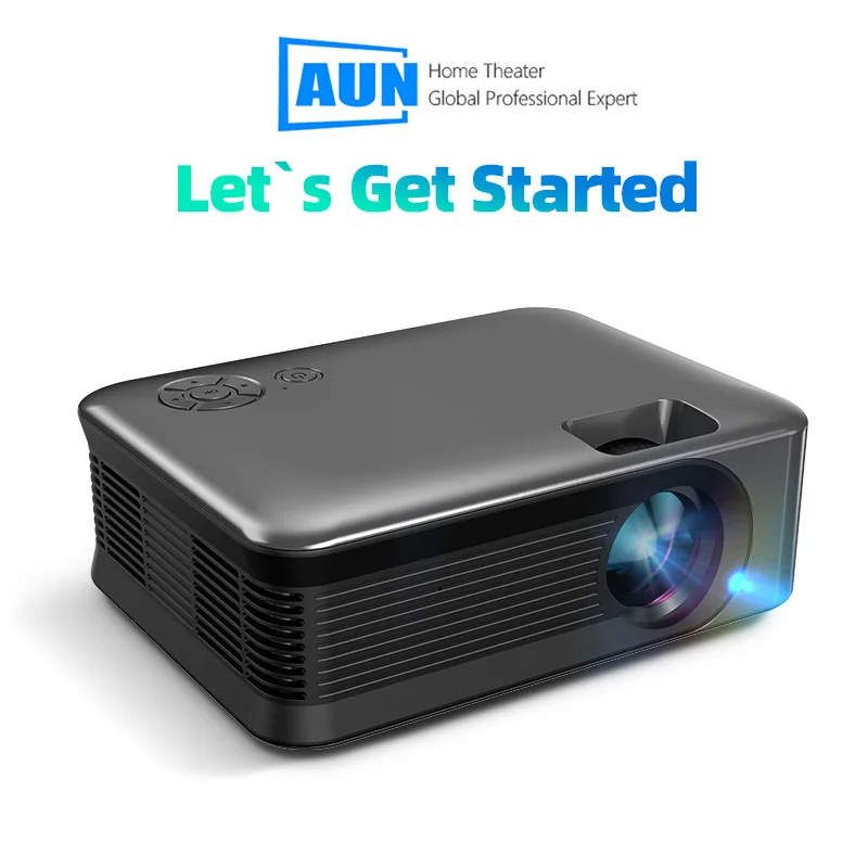 Nuovo Proiettore A Led A30 Home Cinema Portatile 3D Mini Led Aun Videoproiettore Laser Theatre Smart Tv Box Per 4K 1080P Tramite Porta Hd