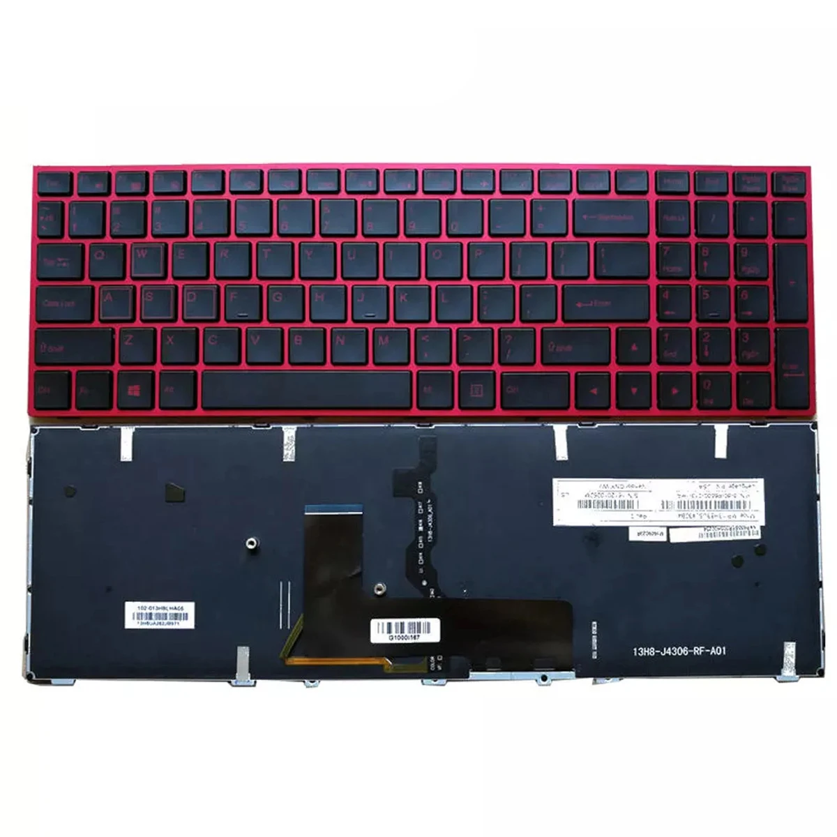 Laptop Toetsenbord Voor Per Hasee Z7 Z7-I78172D2 Z7 Sl7S3 Z7 178172S2 Z7 Spsp752 Rode Breve Stampa Met Verlicht Toetsenbord