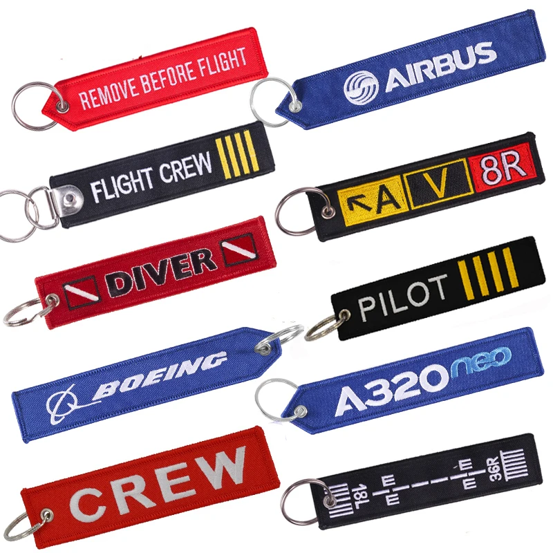 Remove Before Flight Portachiavi Per Regali Di Aeronautica Moto Ricamo Oem Chiave Della Catena Portachiavi Crew Chiave Fob Chiave Tag Etichetta Llaver