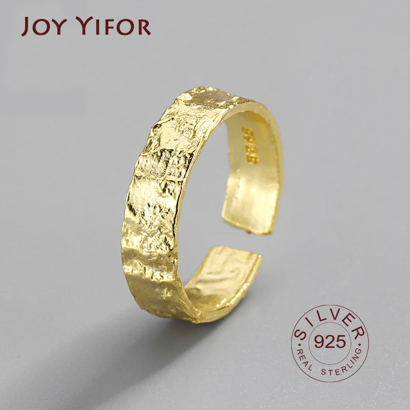 Anello Da Donna Irregolare Con Texture In Oro Anelli Da Donna In Argento Sterling 925 Anillo Plata 925 Mujer Parure Bijoux Femme 2020 Bague