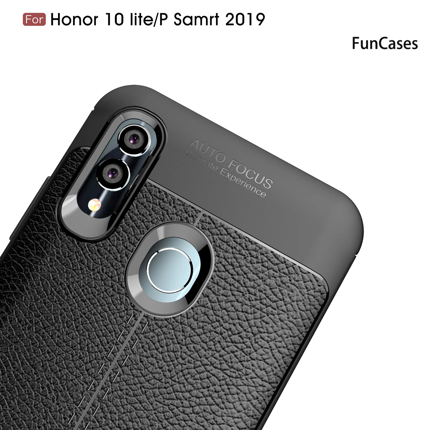 Custodie Nere Per Cellulare Huawei P Smart 2019 Custodie Con Motivo A Litchi Animali Cover Capa Huawei Estojo Honor 10 Lite Movil Hwwnecklace