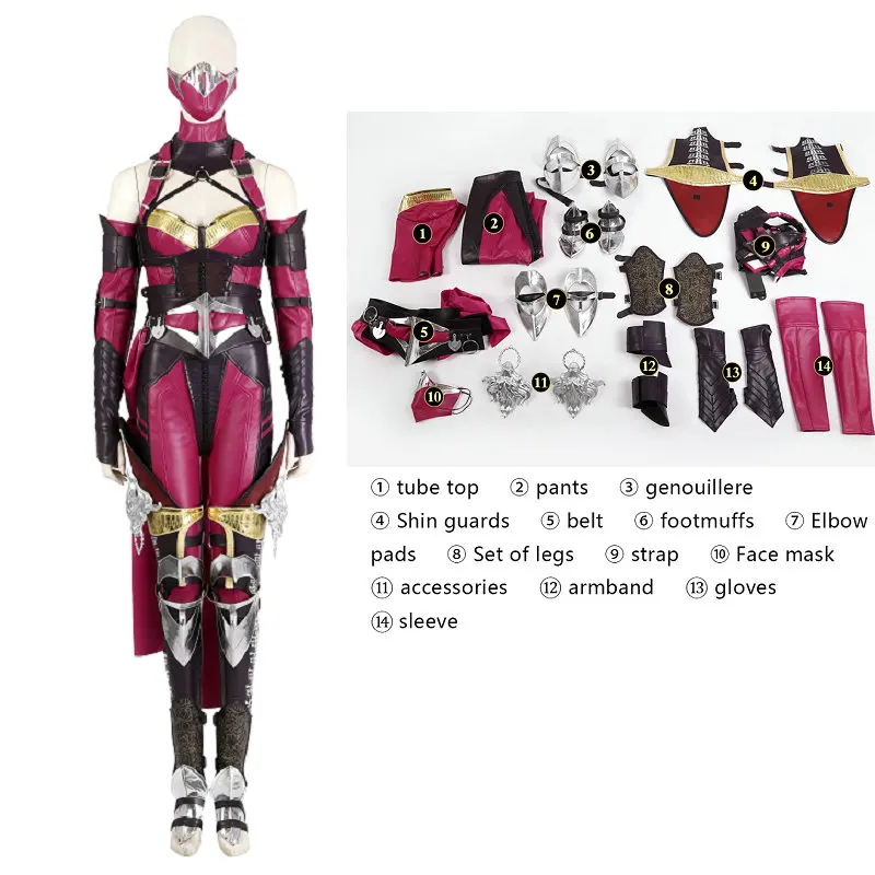 Mortal Kombat 1 Mileena Costume Cosplay Mortal Kombat Cosplay Mileena