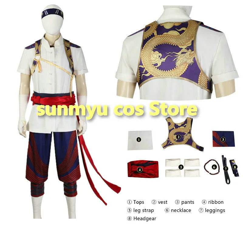 Mortal Kombat 1 Liu Kang Costume Cosplay Mortal Kombat Cosplay Liu Kang Costume