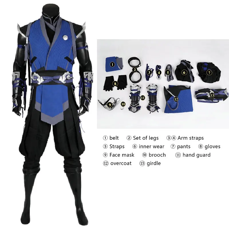 Mortal Kombat 1 Sub-Zero Costume Cosplay Mortal Kombat Cosplay Sub Zero