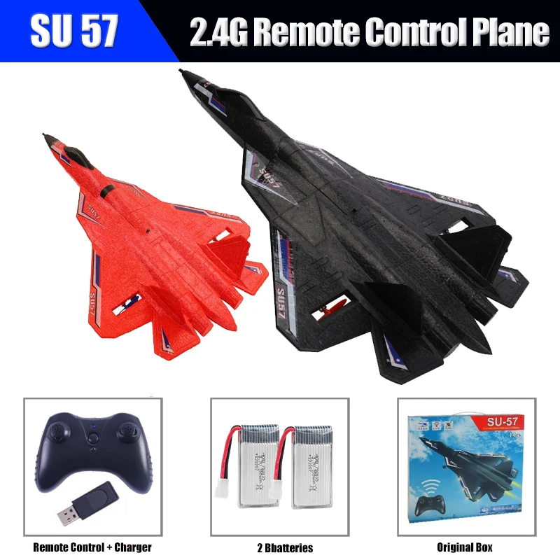 Aereo Rc Su57 Aereo Radiocomandato Con Ala Fissa Leggera Che Lancia A Mano Schiuma Elettrica Telecomando Aereo Giocattoli Per Bambini