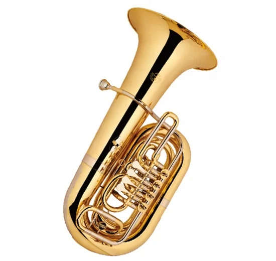 Seasound Oem Cheap C Key Lacca 4 Pistoni Rotanti Tuba Jytu0747