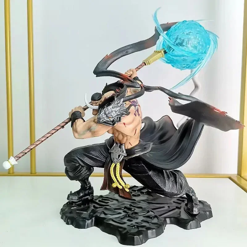 One Piece Anime Figure White Beard Edward Newgate Pop Max Action Figure Con Decorazioni Per La Collezione Di Luci Statue Model Toys
