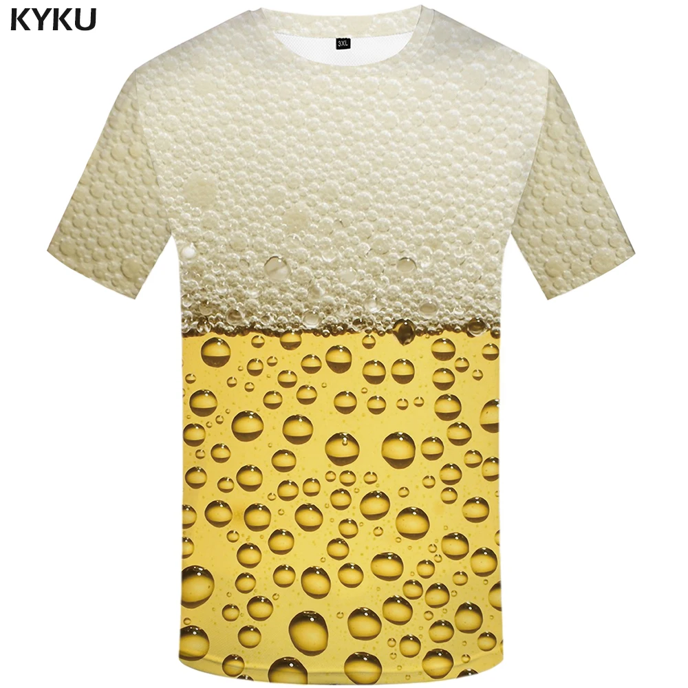 Abbigliamento Donna Maglietta Da Birra Chunky Dunky Men Bubble Shirt Print Harajuku T-Shirt Magliette Bianche Magliette Casual Gotiche A Maniche Corte